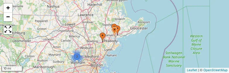Related schools map