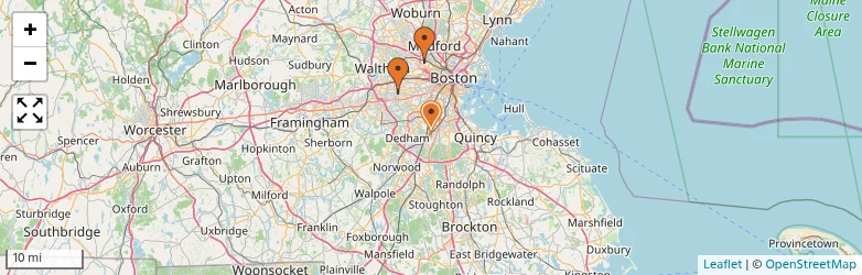 Related schools map