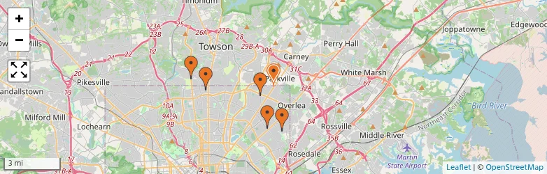 Related schools map