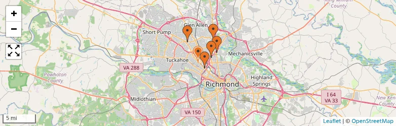 Related schools map