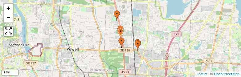 Related schools map