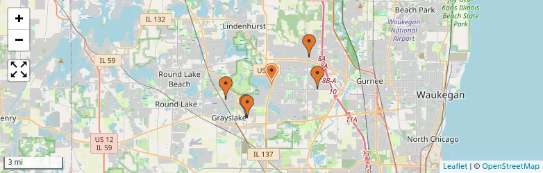 Related schools map