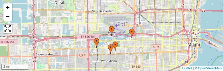 Related schools map