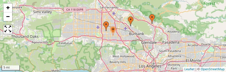 Related schools map