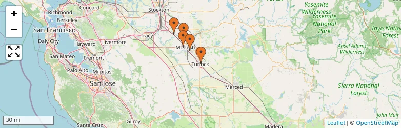 Related schools map