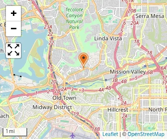 Map of University Of Schoolan Diego High School