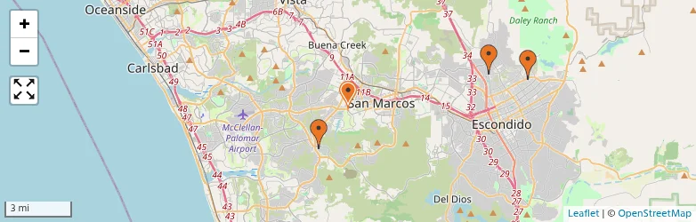 Related schools map