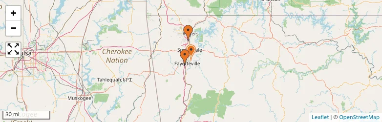 Related schools map