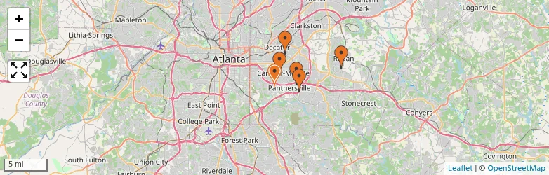 Related schools map