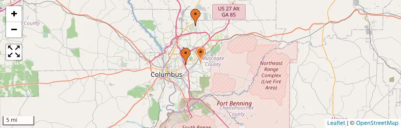 Related schools map