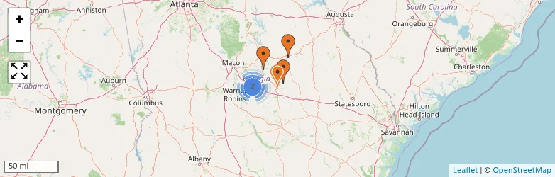 Related schools map