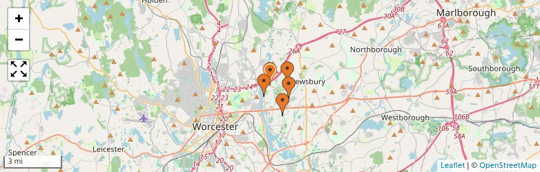 Related schools map