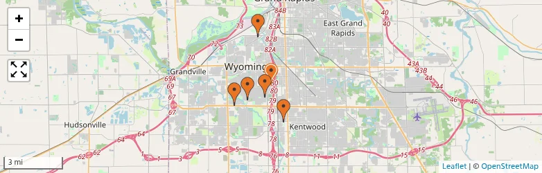Related schools map