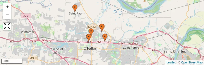 Related schools map