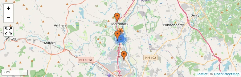 Related schools map