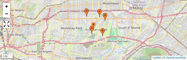 Related schools map