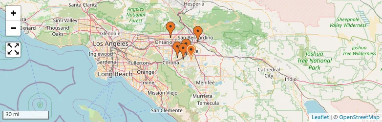 Related schools map