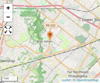 Map of Academy Of The New Church Boys School