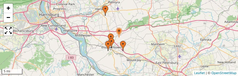 Related schools map