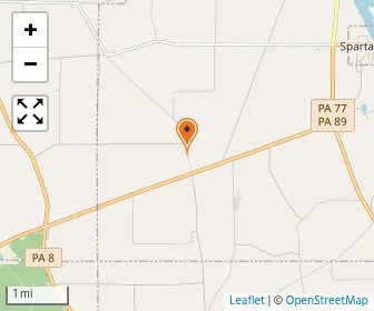 Map of Britton Run Amish School