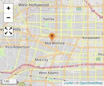 Map of Yeshiva Gedolah Of Los Angeles