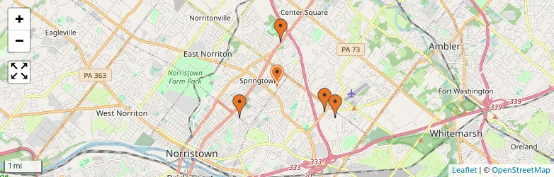 Related schools map