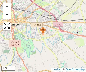 Map of Lancaster County Christian School-west Lampeter