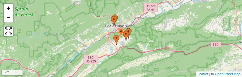 Related schools map