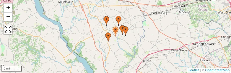 Related schools map