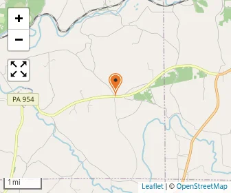 Map of Shady Lane Amish School