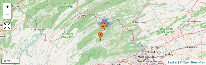Related schools map