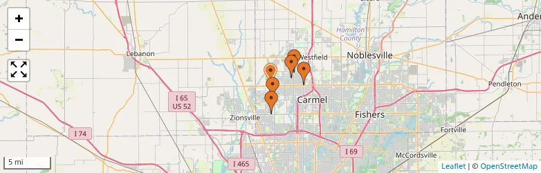 Related schools map
