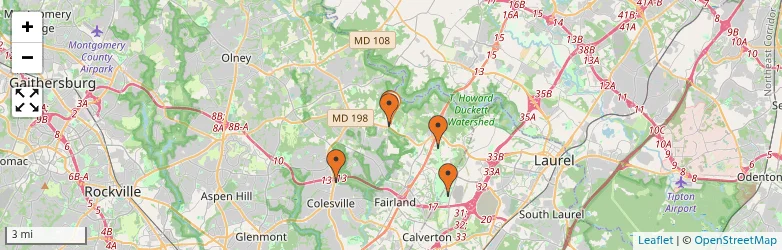 Related schools map