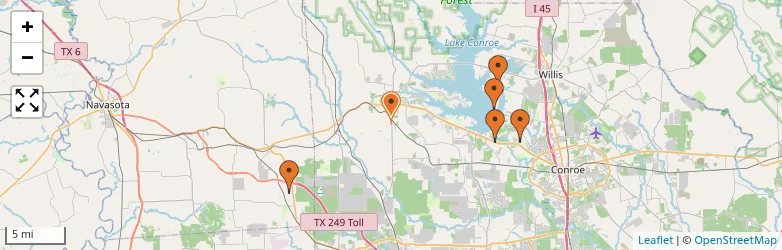 Related schools map