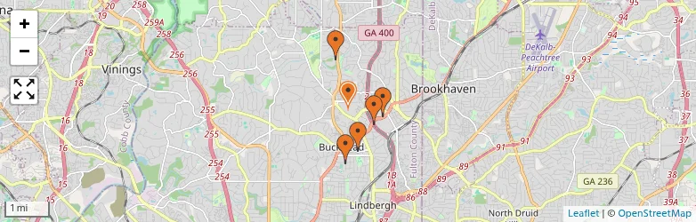 Related schools map