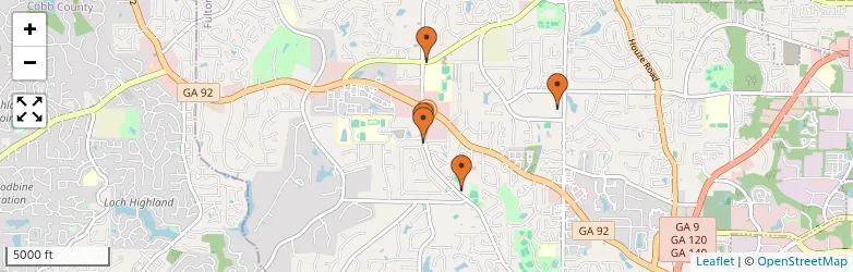 Related schools map