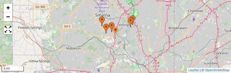 Related schools map