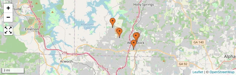 Related schools map