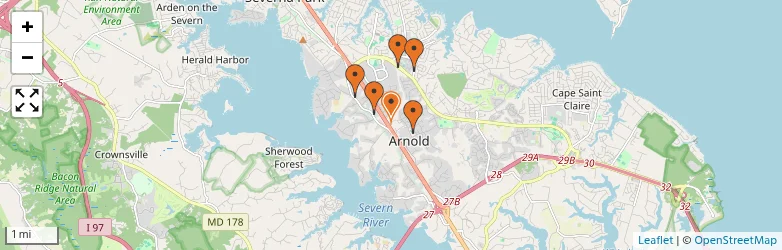 Related schools map
