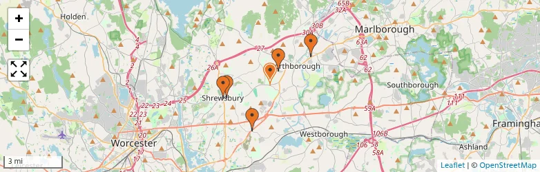 Related schools map