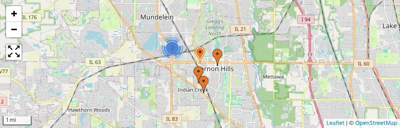 Related schools map