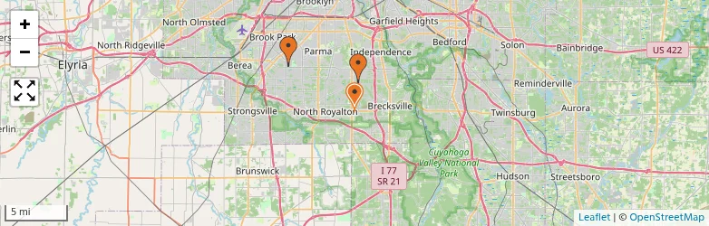 Related schools map