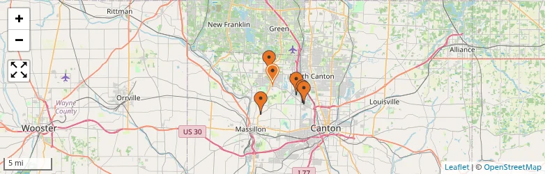 Related schools map