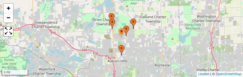 Related schools map