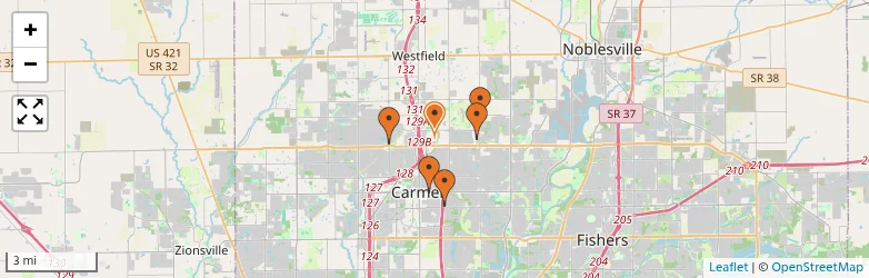 Related schools map
