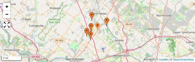 Related schools map
