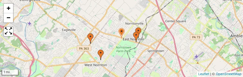 Related schools map