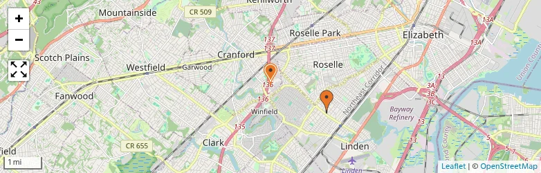 Related schools map