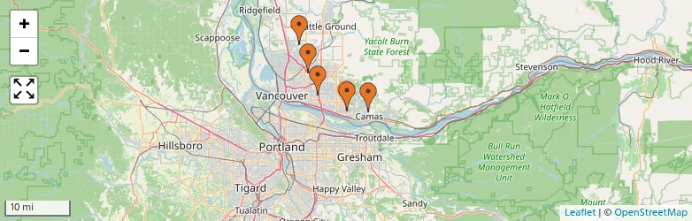 Related schools map