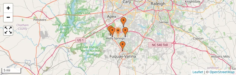 Related schools map